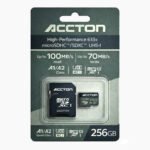 Accton 256GB High-Performance 633x microSDXC UHS-I | Up to 100MB/s